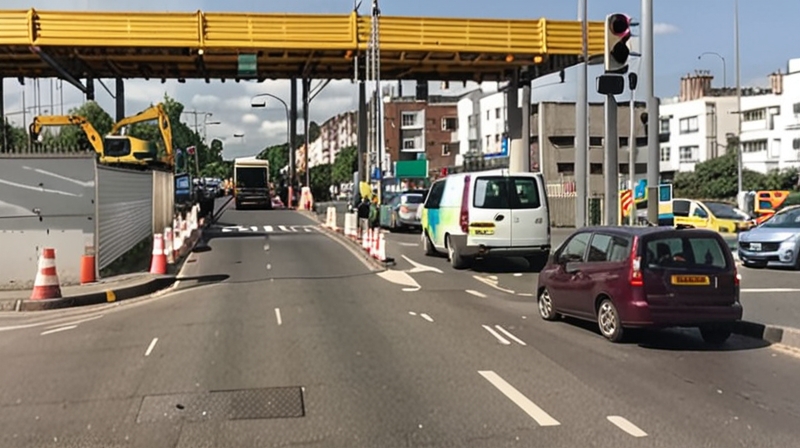 дорожные работы на пограничном переходе 